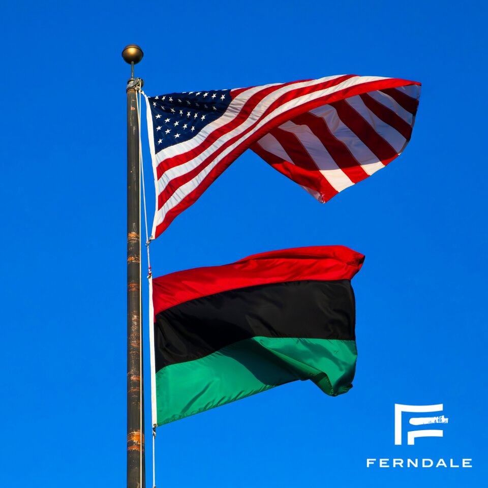 Ferndale City Hall Displays Pan-African Flag in Honor of Black